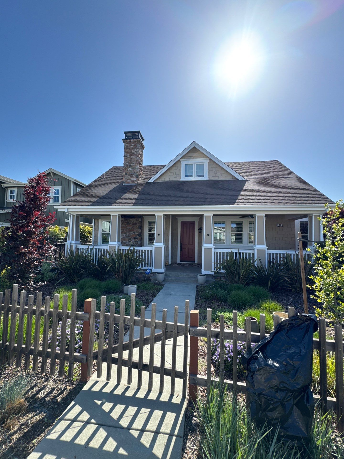 Exterior painting project at 29 Bayharbor Way, San Rafael