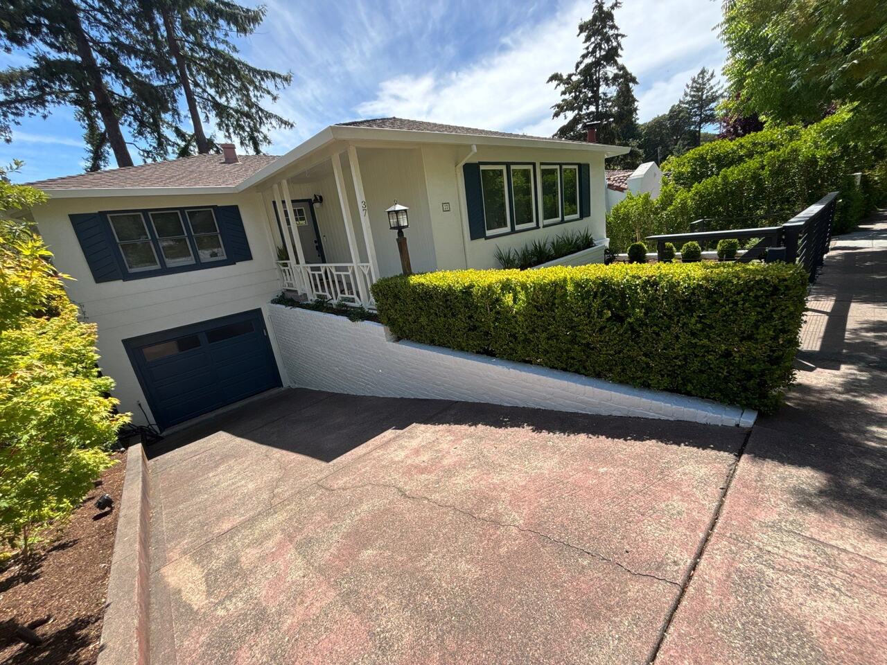 Exterior painting project at 37 Sunset Way, San Rafael