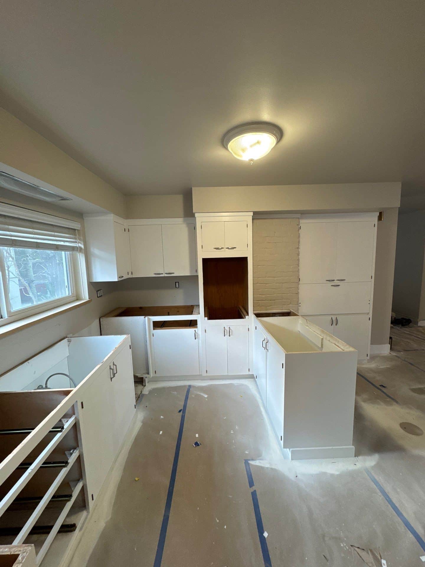 Interior kitchen painting project at 11 Hammondale Ct, San Rafael, CA