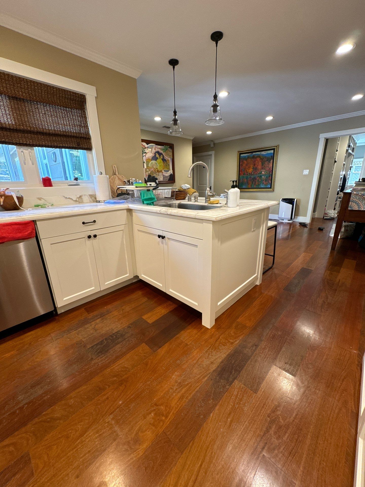 Kitchen interior painting project at 236 Mountain View Ave, San Rafael, CA