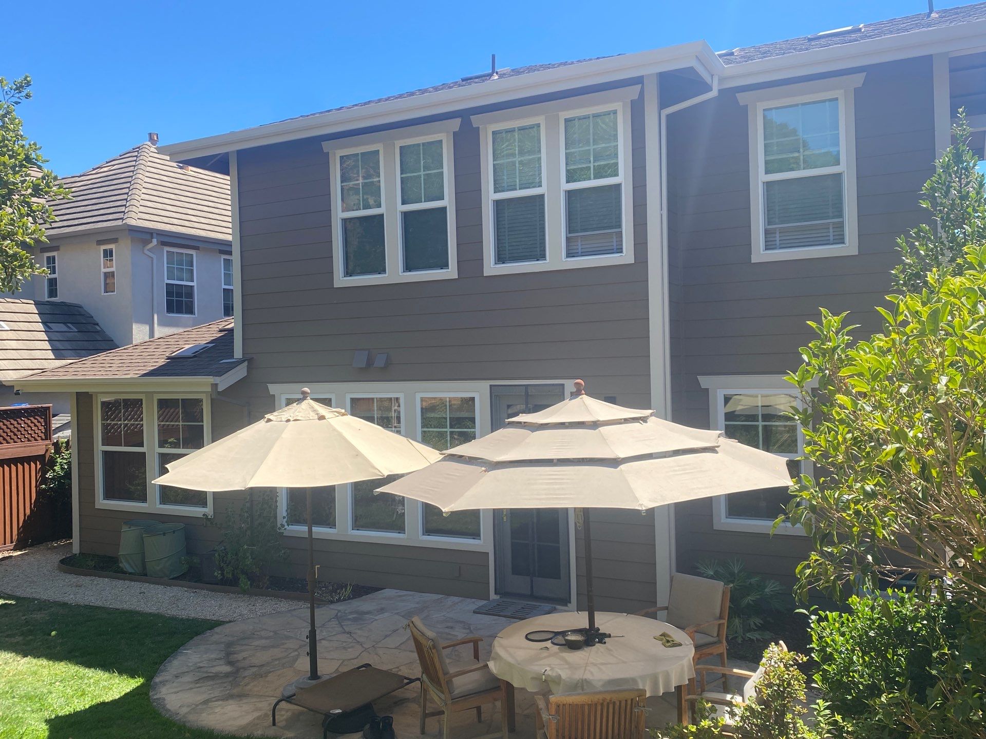 Exterior siding repaint in Novato by McCarthy Painting